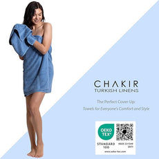 Chakir Turkish Linens Luxury Spa and Hotel Quality Premium Turkish Cotton 6-Piece Towel Set (2 x Bath Towels, 2 x Hand Towels, 2 x Washcloths)