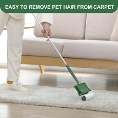 Fedicelly Large Lint Rollers Pet Hair Extra Sticky Floor, Cat Dog Hair Remover Laundry Clothes Carpet Furniture,6.3 inches Wider with 320 Sheets Giant Lint Remover Brush for Couch with Long Handle