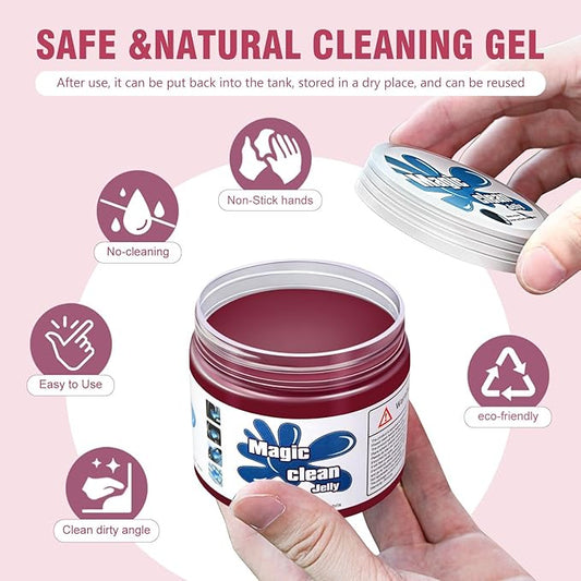 DNA MOTORING 5 Pack Car Cleaning Gels Auto Detailing Tools Cleaning Putty Car Interior Cleaner, Car Jelly Cleaner, Keyboard Cleaner, Car Cleaning Supplies Car Gifts for Men Women, TOOLS-00150