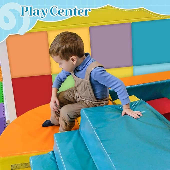 8 Pack Wall Padding for Playroom Peel and Stick Headboard 11.81" x 11.81" x 1.18" 3D Anti Collision Upholstered Wall Panels Self Adhesive Headboard Panel for Protection (Rainbow Colors)