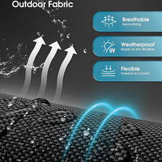 Ciokea Aluminum Outdoor Lounge Chair Set of 4- No Assembly Needed, Foldable Patio Chaise Lounge with 5 Adjustable Positions, Reinforced Frame for Extra Durability, Pool Beach Lounge Chair,Black