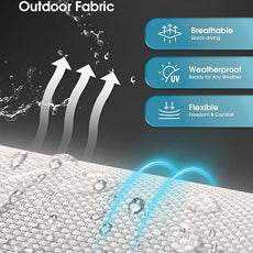 Ciokea Upgraded Aluminum Outdoor Lounge Chair - No Assembly Needed, Foldable Patio Chaise Lounge with 5 Adjustable Positions, Reinforced Frame for Extra Durability, Pool Beach Lounge Chair, White