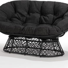 Bme Double Papasan Chair, 600lbs Capacity, Ergonomic Design, Soft Thick Fabric Cushion, Bee-Designed Base, Sturdy Steel Frame, 61