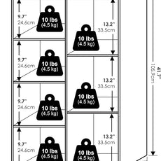 Furinno LUDER Book Shelf, 7-Cube Bookshelf, Bookcase, 9.4 x 19.5 x 41.7, for Living Room, Bedroom, Home Office, French Oak