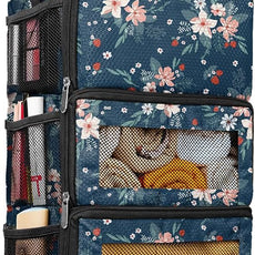 Suitcase Organizer, Travel Luggage Organizer Hanging Shelves Packing Cube Closet/Collapsible Portable Travel Organizer for Carry-on