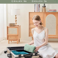 Weighted Lap Blanket 5 lbs for Adults, Luxury Soft Small Weighted Blanket, Compact Portable Weighted Lap Pad for Relaxation, Sleeping, Travel, All-Season Use, Sage Green, 30