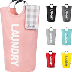 Caroeas 90L Laundry Basket (13 Colors), Waterproof Laundry Hamper, Laundry Bag with Padded Handles, Clothes Hamper Stands Up Well, Collapsible Laundry Basket Easy Storage