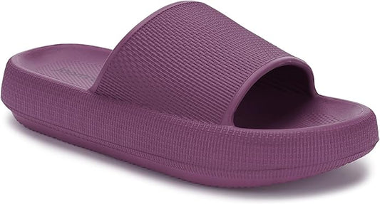 Joomra Pillow Slippers for Women and Men Non Slip Quick Drying Shower Slides Bathroom Sandals | Ultra Cushion | Thick Sole