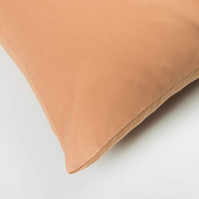FLXXIE Microfiber Pillow Cases Queen Size Set of 2, Soft Pillowcases with Envelope Closure, Wrinkle Resistant Pillow Covers, 20x30, Tan