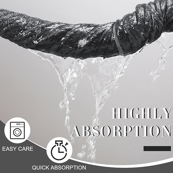 2 Pcs Oversized Bath Towels, 40 x 80 Inch Extra Large Coral Fleece Soft and Absorbent Bath Sheets, Lightweight Shower Towels for Home, Spa, Beach, Pool (Dark Gray)