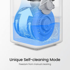 smartmi Evaporative Humidifiers, Cool No Mist Humidifiers for Bedroom, Air Humidifiers for Baby, 4L Top Fill, Self-Cleaning, Quiet, Smart APP Control, Auto Shutoff, Air-drying, Shockproof White