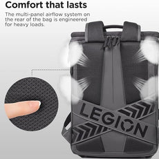 Lenovo Legion 16-inch Armored Gaming Backpack GB900, 20L Capacity, Water-Resistant, Beathable & Ergonomic Shoulder Straps, Multiple Pockets, Black