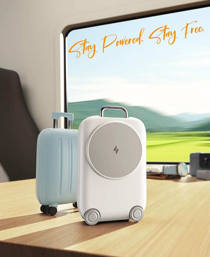 PaktVault 2025 Traveling Fast Wireless Charging Station for Apple Devices, Magnetic 3 in 1 MagSafe Charger Stand for iPhone 17 16 15 14 13 12 Pro Max Plus Air, Apple Watch&Air pods Pro