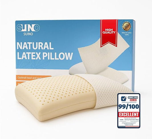 Premium Ergonomic Memory Foam Neck Pillow for Pain Relief Orthopedic Support for Back Side and Stomach Sleepers Washable Cover Comfortable and Breathable Sleep Aid Gift for Men and Women