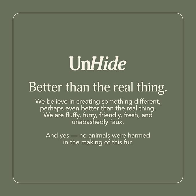 UnHide Squish Backrest Pillow - A Large Pillow with Arms for Sitting Up in Bed, Reading or Lounging - Removable, Washable Faux Fur Cover, Beige