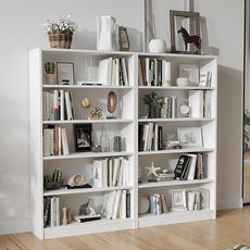 Farini 60 Inch Tall Bookcase,5 Shelf Bookshelves,Adjustable Bookshelf for Home Office,White
