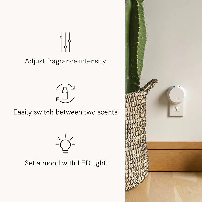 Pura - Smart Home Fragrance Device Starter Set - Pura 4 - Scent Diffuser for Home - Includes Fragrance Aroma Diffuser - Square Box, Linens & Surf and Yuzu Citron Scent Refills