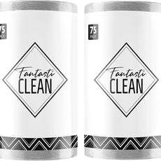 Fantasticlean Microfiber Cleaning Cloth Roll -150 Pack, Tear Away Microfiber Towels, 12
