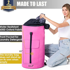 Laundry Bag 115L, College Dorm Room Essentials, Extra Large Laundry Bag with Straps, Heavy Duty Laundromat Bag, Large Laundry Backpack, Laundry Hamper Backpack for College, Dirty Clothes Bag for Dorm
