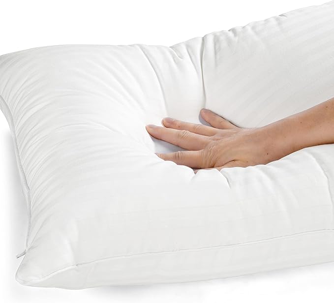 EverSnug Adjustable Layer Luxury Set of 2 Pillows for Side, Front & Back Sleepers, Cooling Hotel Pillows with 3 Layers, Down Alternative Pillow for Sleeping, Neck & Back Support (Standard)