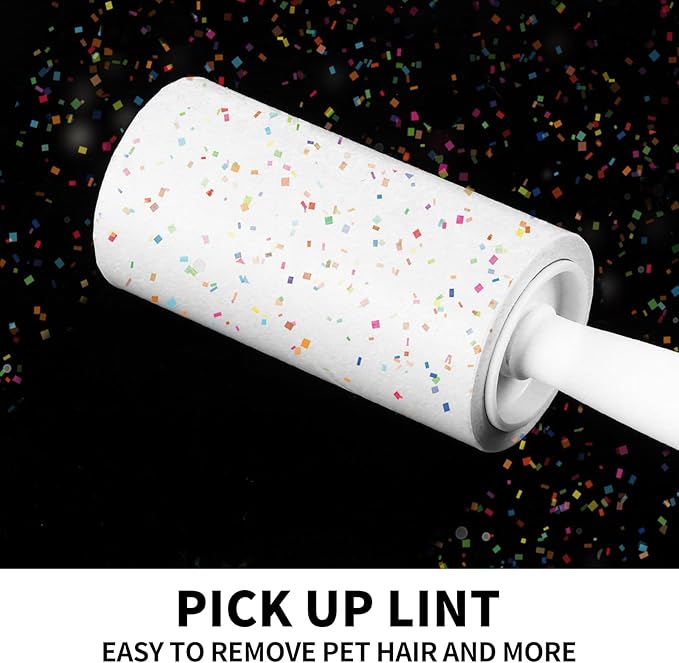 Lint Rollers for Pet Hair Extra Sticky, [660 Sheets/6 Refills] Lint Roller with 2 Upgraded Handles, Portable Lint Remover Brush Pet Hair Remover for Dog & Cat Hair