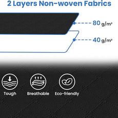 Fab totes Storage Bags,Clothes Blanket Storage Bins Foldable Closet Organizers with Reinforced Handle for Home Dorm Storage and Organization,Fabric Bags for Organizing Sheets,Clothing (Black,4 Pack)