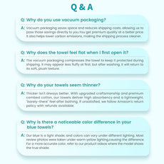 SEMAXE 12-Piece Family Bathroom Towel Set - 100% Cotton, 4 Bath Towels, 4 Hand Towels, 4 Washcloths, Ultra-Soft and Super Absorbent, Lighter Weight