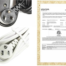 25FT Flat Plug Surge Protector - 8 Outlet & 3 USB Port (A & C) Power Strip Extension Cord, Wall Mountable Desk Power Strip for Home Office - Black - ETL Listed