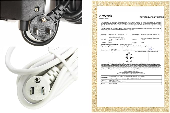 25FT Flat Plug Surge Protector - 8 Outlet & 3 USB Port (A & C) Power Strip Extension Cord, Wall Mountable Desk Power Strip for Home Office - Black - ETL Listed