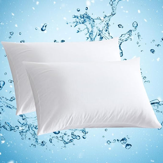 Avolare 2 Pack Pillowcases, Envelope Closure Cooling Pillow Case Standard Size, Breathable & Machine Washable Pillow Covers for Hot Sleepers, Night Sweats - White (20"x26") Imported