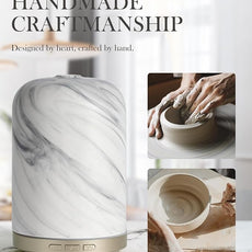 Essential Oil Diffuser – 2.4MHz Ultrasonic Aromatherapy Diffuser, Health Night Light, Timer & Auto Shut-Off, BPA-Free, 120ml Aroma Diffuser for Home, Office, Spa, Yoga, Hotel