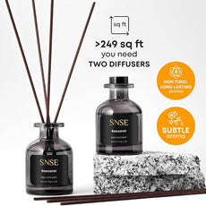 SNSE Baccarat Rouge Inspired Reed Diffuser – Luxury Home Fragrance Set, Long-Lasting Perfume Aroma, Elegant Gift, Relaxing & Sophisticated Scent