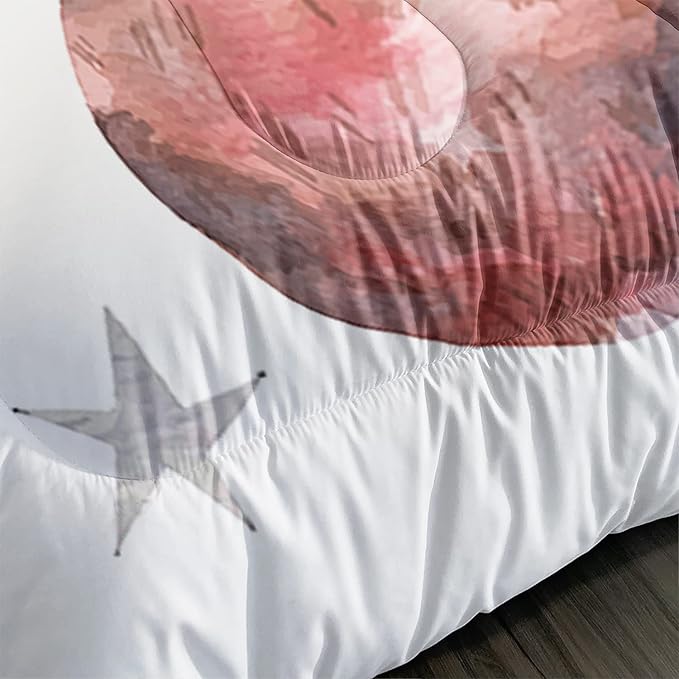 CVHOUSE Dinosaur Comforter Set - Twin Microfiber Quilt Set with 1 Comforter and 2 Pillow Cases - 3 Piece