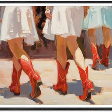 YUOPTKITR Cowgirl Boot Print Preppy Dorm Room Wall Art Girly Western Wall Art Pink Apartment Painting Preppy Cowgirl Dorm Room Wall Art Decor Girly Aesthetic Apartment Wall Decor UNFRAMED 16