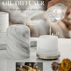 Essential Oil Diffuser – 2.4MHz Ultrasonic Aromatherapy Diffuser, Health Night Light, Timer & Auto Shut-Off, BPA-Free, 120ml Aroma Diffuser for Home, Office, Spa, Yoga, Hotel