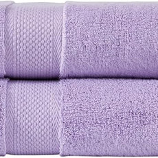 BAGNO MILANO Turkish Towels, Ultra Soft, Plush Luxury Turkih Cotton Bath Towels, Quick Dry Towel Set Made in Turkey (Lavender Purple, 2 Pcs Bath Towel Set)