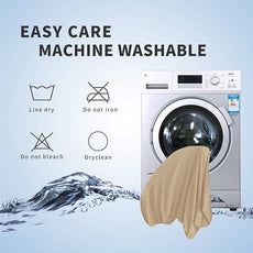 Easy-Going Stretch Bed Headboard Cover,Small Square Jacquard Headboard Slipcover, Dustproof Bed Head Cover for Bedroom (King,Sand)