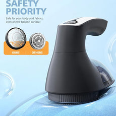 POPCHOSE Fabric Shaver, Rechargeable Lint Remover Defuzzer Sweater Shaver, Fuzz Remover for Clothes, Sweater, Furniture, Couch, Cashmere(Two 6-Leaf Blades Extra, Electrostatic Brush)…