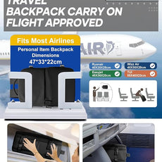 suwasp Vacuum Compression Backpack, 45L Expandable Travel Backpack with Electric Vacpack Pump, Travel Vacuum Bags with Shoe Compartment/17inch Laptop Compartment/Waterproof Pocket, Black