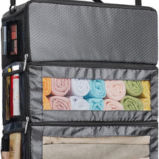 Suitcase Organizer, Travel Luggage Organizer Hanging Shelves Packing Cube Closet/Collapsible Portable Travel Organizer for Carry-on