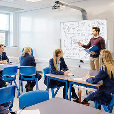 Double-Sided Mobile Whiteboard Magnet Dry Erase Board on Wheels - Aluminum Frame Magnetic Portable Stand Whiteboard- 48