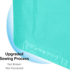 6 Pack Heavy Duty Large Moving Bags W/Backpack Straps - Strong Handles & Zippers, Storage Totes For Space Saving, Fold Flat, Alternative to Moving Box and Storage Bin, Aquamarine