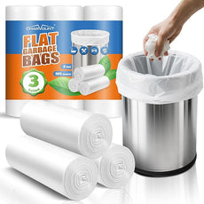 Charmount 3 Gallon Small Trash Bags, 104 Count – Unscented Clear Mini Garbage Bags for Bathroom, Office, Kitchen, 15L Wastebasket Liners