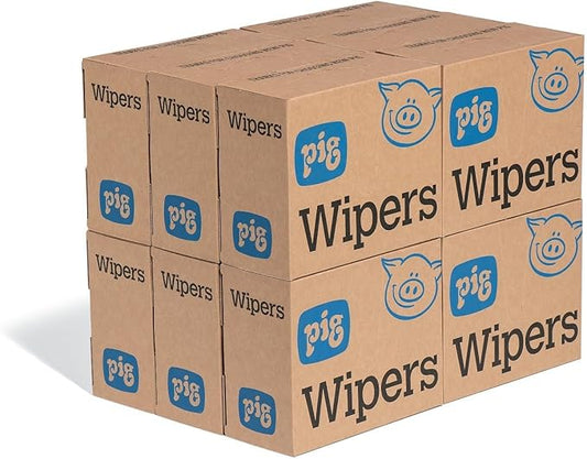 PIG PR40 All-Purpose Wipers - 12 boxes of 75 wipers - Each wiper is 9.5" x 16" - WIP231