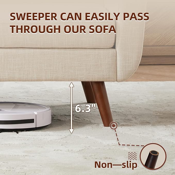 Tbfit 65" W Loveseat Sofa, Mid Century Modern Decor Love Seat Couches for Living Room, Button Tufted Upholstered Small Couch for Bedroom, Solid and Easy to Install Love Seats Furniture, Beige
