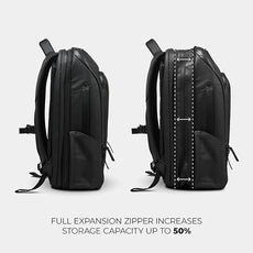 NOMATIC 20L Travel Pack - Water Resistant Laptop Bag - TSA-Ready Expandable Backpack (Black)