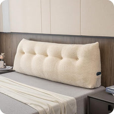Large Bolster Triangular Headboard Wedge Backrest Positioning Support Bed Rest Reading Pillows Headboard Wedge Pillows for Day Bed with Removable Cover