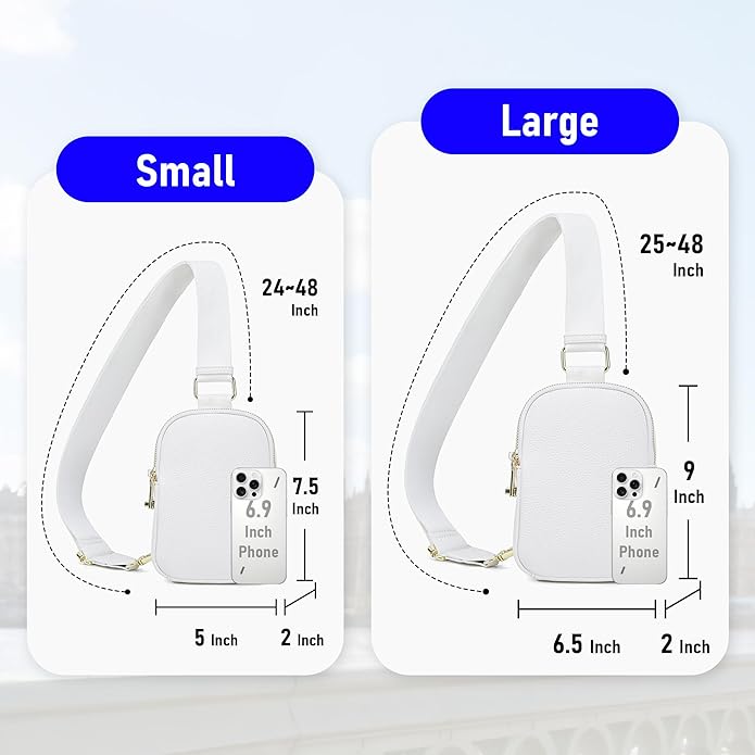 INICAT Travel Small Crossbody Sling Bags Women Cross Body Purses Passport Holder Vegan Leather Fanny Packs Birthday Gifts