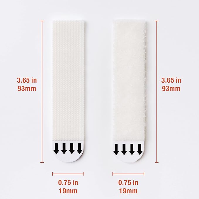 28-Pairs(56 Strips) Large Picture Hanging Strips, Removable Hook and Loop Tape, Picture Hanger Damage Free, Adhesive Strips for Frame Hanging and Christmas Decorations, Heavy Duty