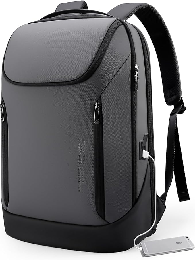 BANGE Business Smart Backpack Waterproof fit 15.6 Inch Laptop Backpack with USB Charging Port,Travel Durable Backpack